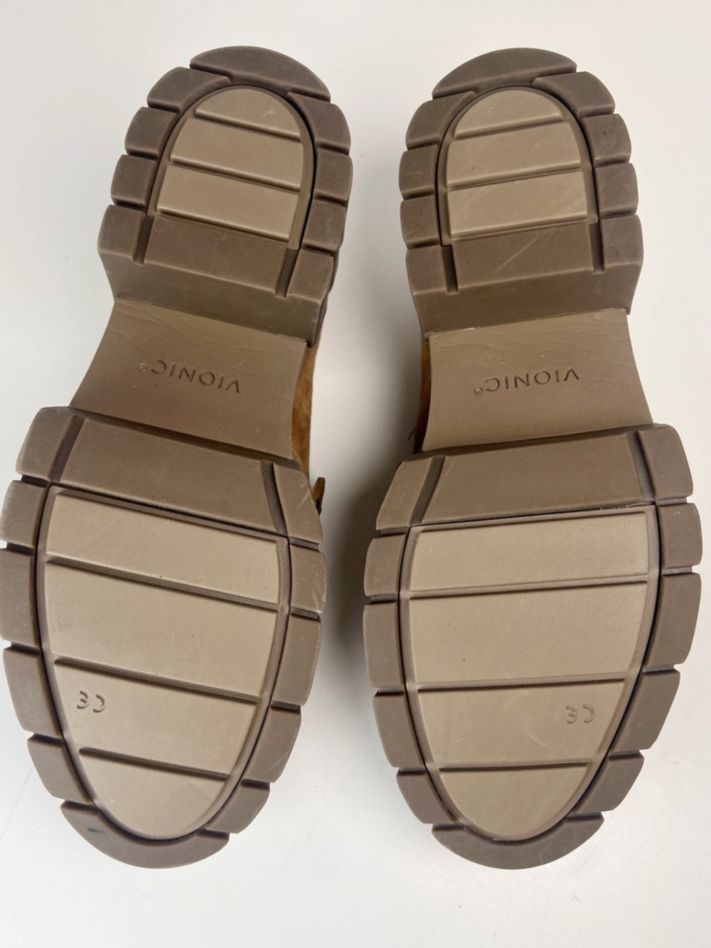 VIONIC Women’s Size 10 Tan Brown Nubuck Elodie Platform Penny Loafer - Picture 10 of 12